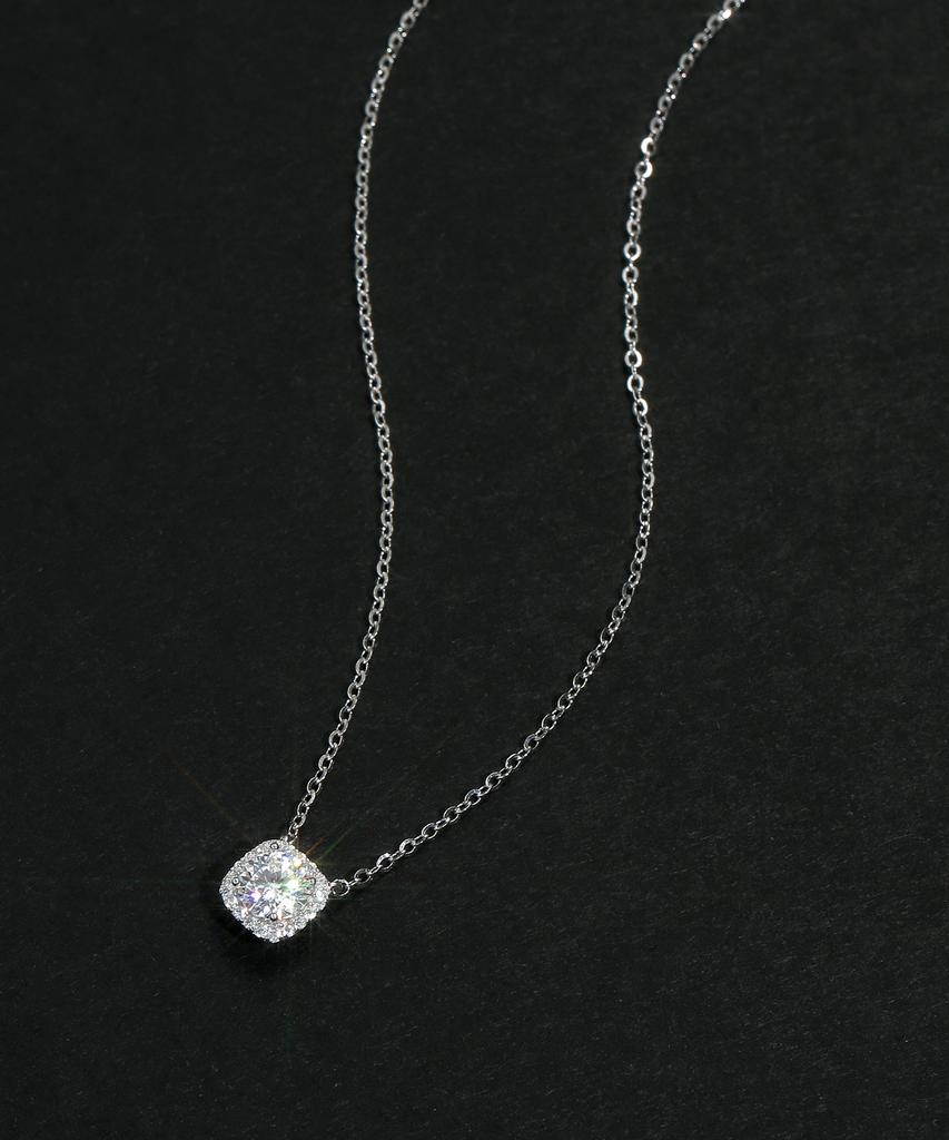 St.Scott London [Silver 925 / Moissanite 0.5 Carat] Ardiel Necklace / Stj-Na1699Wg