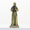 Vintage Designs Standing Maria Figurine Antique Metal Religous Figure Sculpture Miniature Ornament Spiritual Decoration