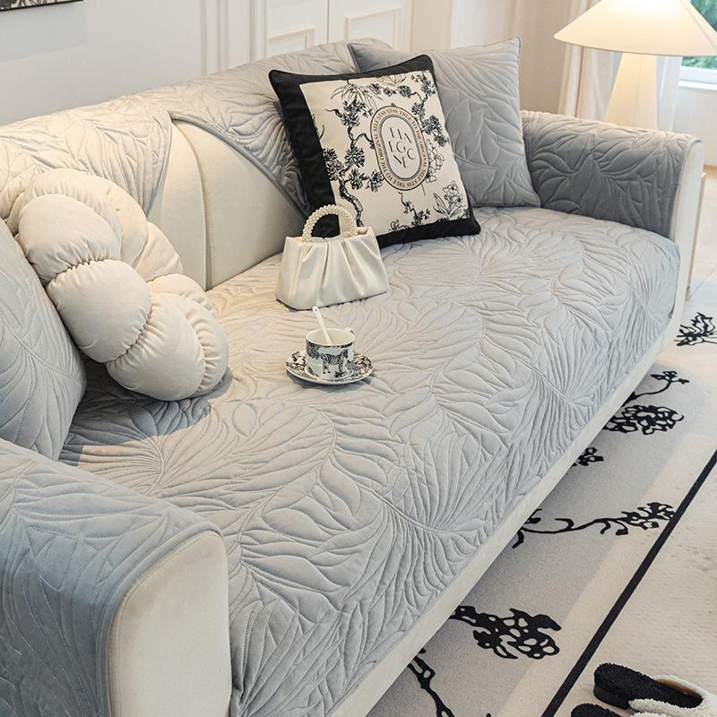 Sofa Cushion Four Seasons Universal Sofa Cushion Crystal Velvet Non-Slip Sofa Cover Cover Towel