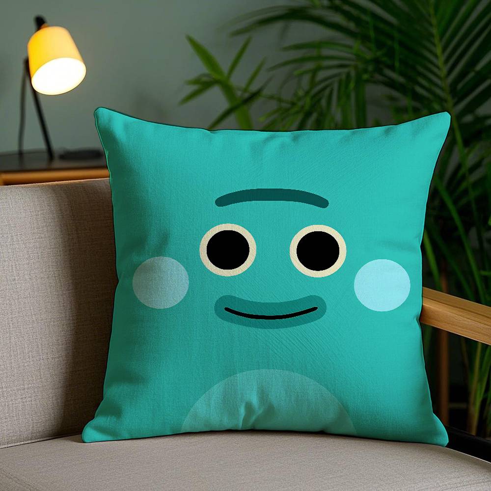 

THE Bumble Nums Humble Pillow Case Sofa Short Plush Double-sided HD Printing Room Home Office Gift Cushion Cover 30cmx30cm
