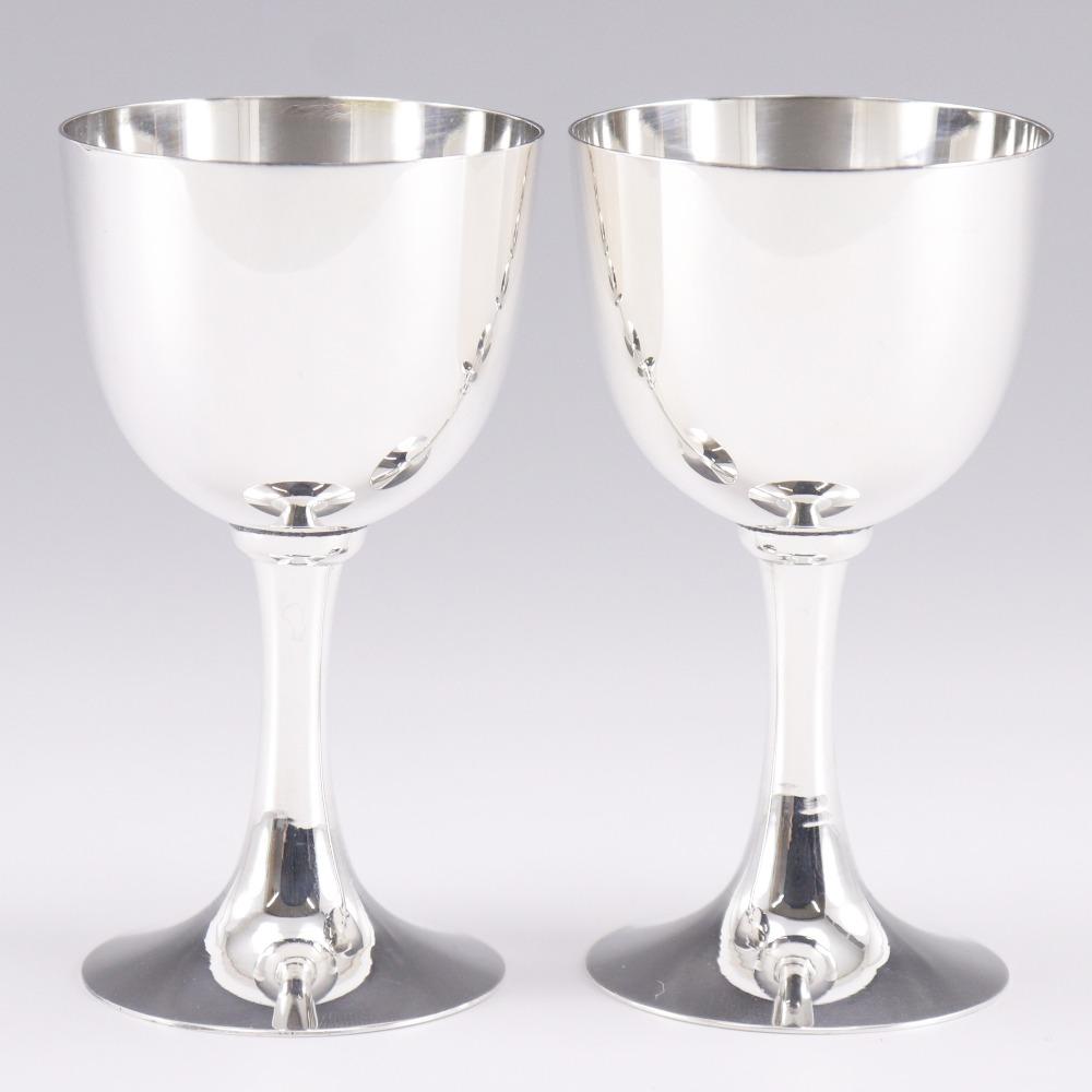 Silver Cup Pair Tableware Pure Silver _ Used