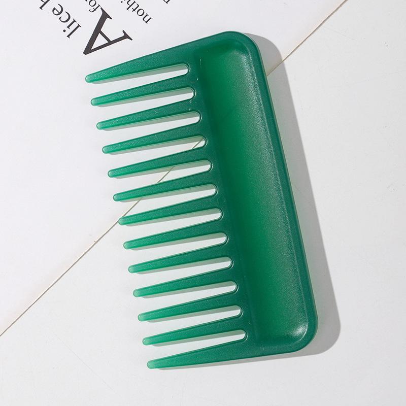 Rectangular Wide Tooth Comb Plastic Flat Combs Hair Massage Smoothing Hairdressing Styling Tool