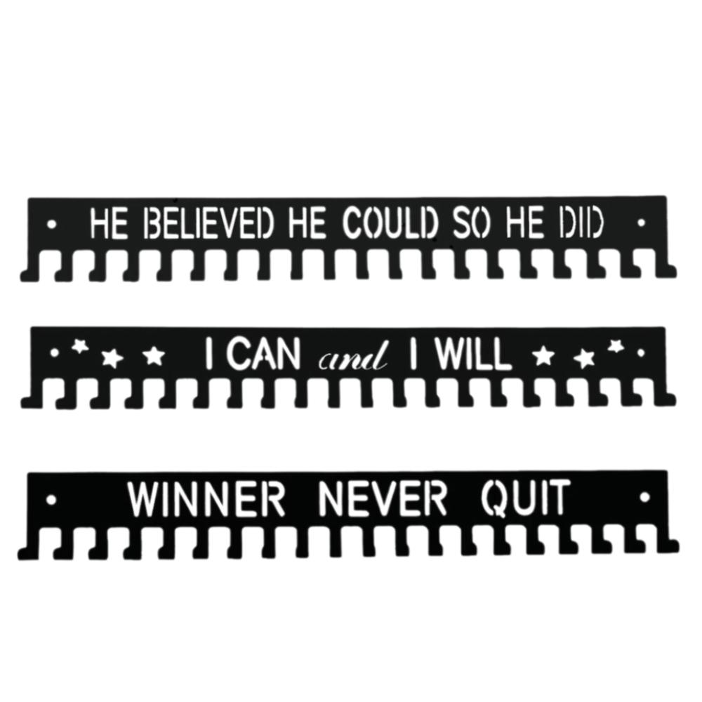 Easy To Install Aluminum Alloy Hanger Inspirational Words Award Holder Trophy Organization