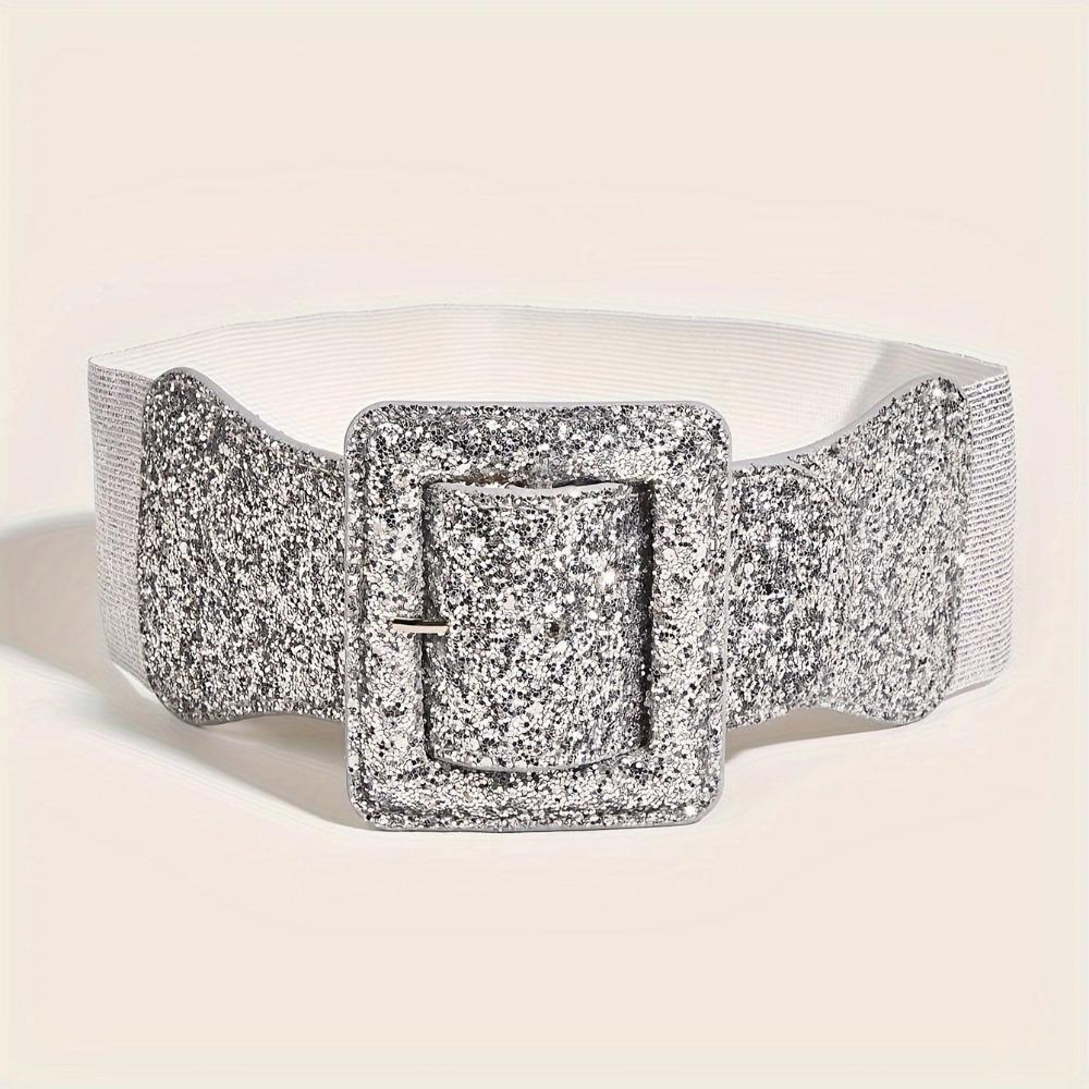 Wide Waist Strap Punk Style Decoration Belt Exquisite Stretch Waistband  for Women