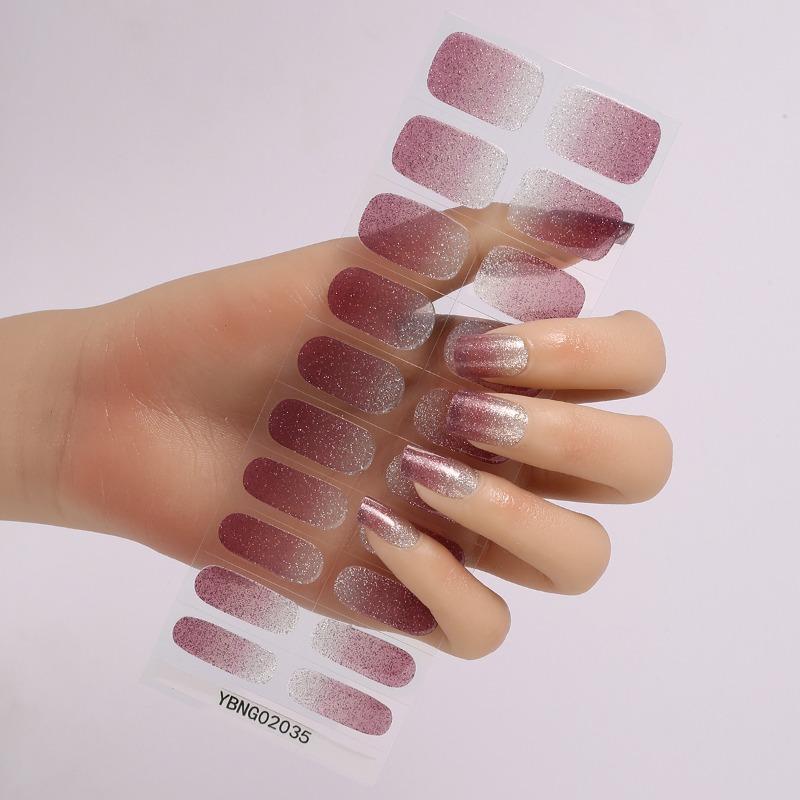 Semi-curing Light Therapy Nail Stickers Gel Nail Stickers Semi-curing Light Lamp Nail Stickers Harden, Last Long and Are Waterproof