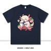 Japanese Kawaii Animal Printed T-Shirt 100% Cotton Oversized Cute Graphic Tees for Men Women Summer Tops Anime Streetwear