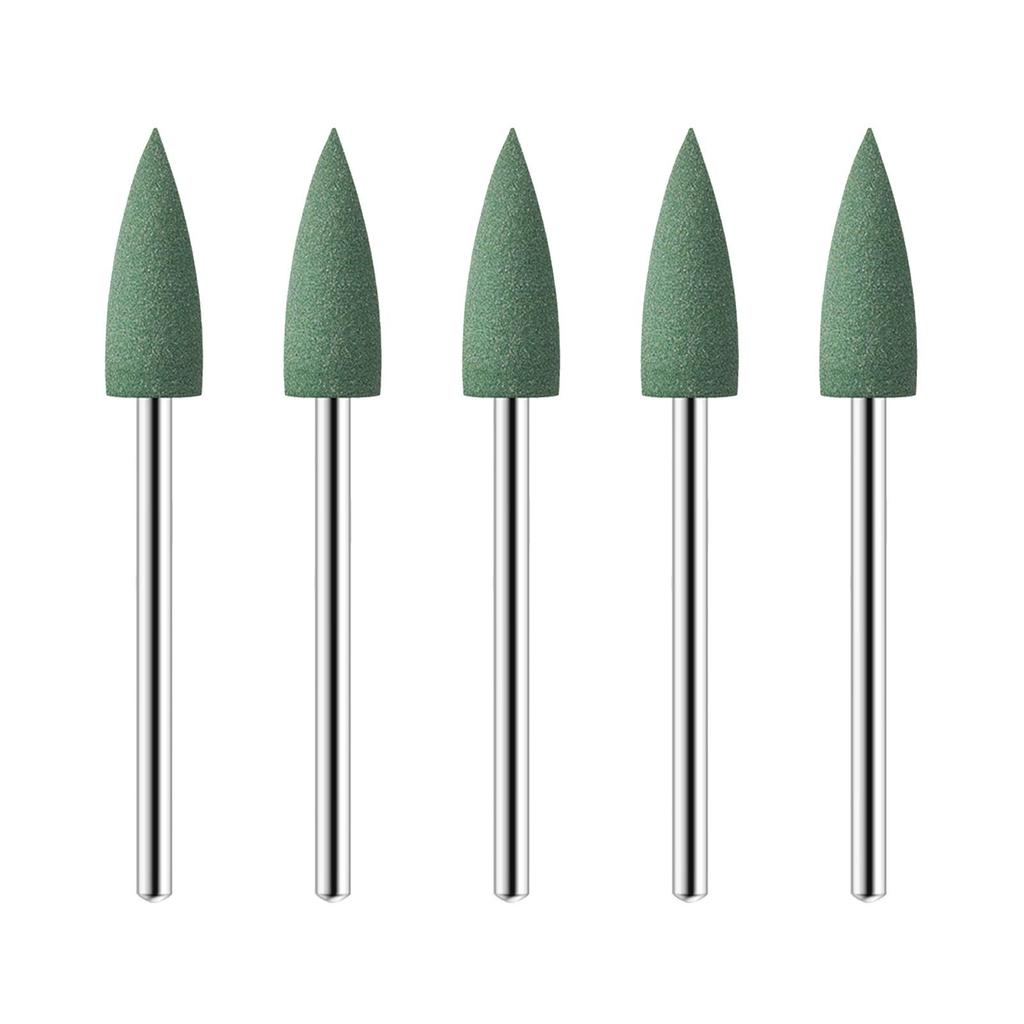 5 Bucăți Cauciuc Silicon Lustruitor de Unghii Cauciuc Bit de Freză pentru Unghii Freză Siliconică de Lustruire Buffer Polizor pentru Mașină Electrică