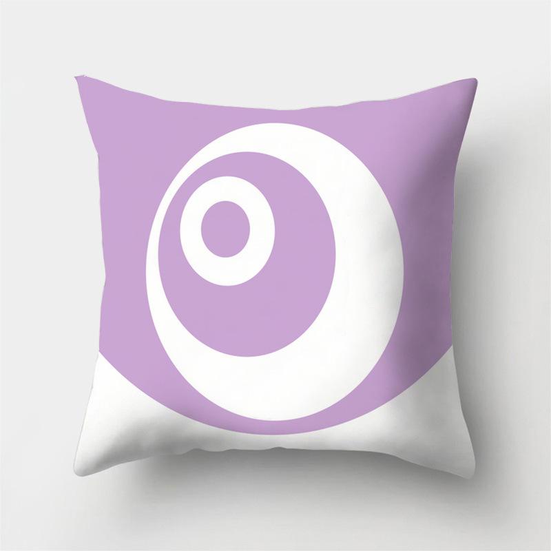 Jednoduchý fialový geometrický pruh Povlak na polštář Povlak na polštář Domácnost Obývací pokoj Kancelář Dekorace na pohovku Povlak na polštář v pase