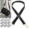 Fashion Black Nylon Shoulder Bag Strap Adjustable Replacement Detachable Belt for Women Men Messenger Bags Handle Handbag Belt