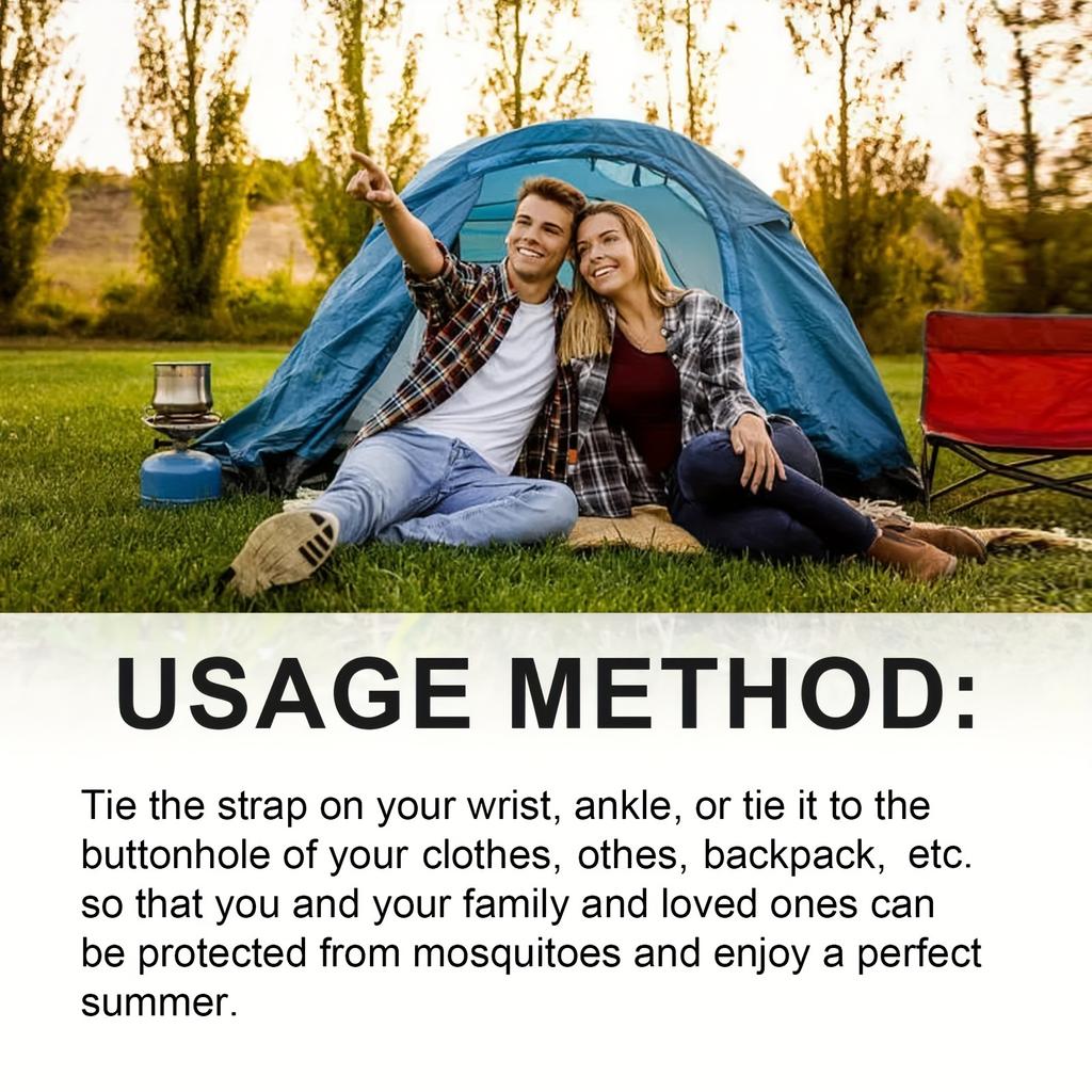 Portable Mosquito Repellent Watch Silicone Wristband Outdoor Camping Anti-Bug Protection Band