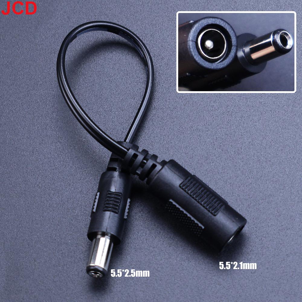 

JCD 1pcs DC5.5x2.1 Female Plug To DC Male Plug Cable Converter 5.5*2.5/3.5x1.35/4.0*1.7/2.5*0.7Extension Connector Power Cord