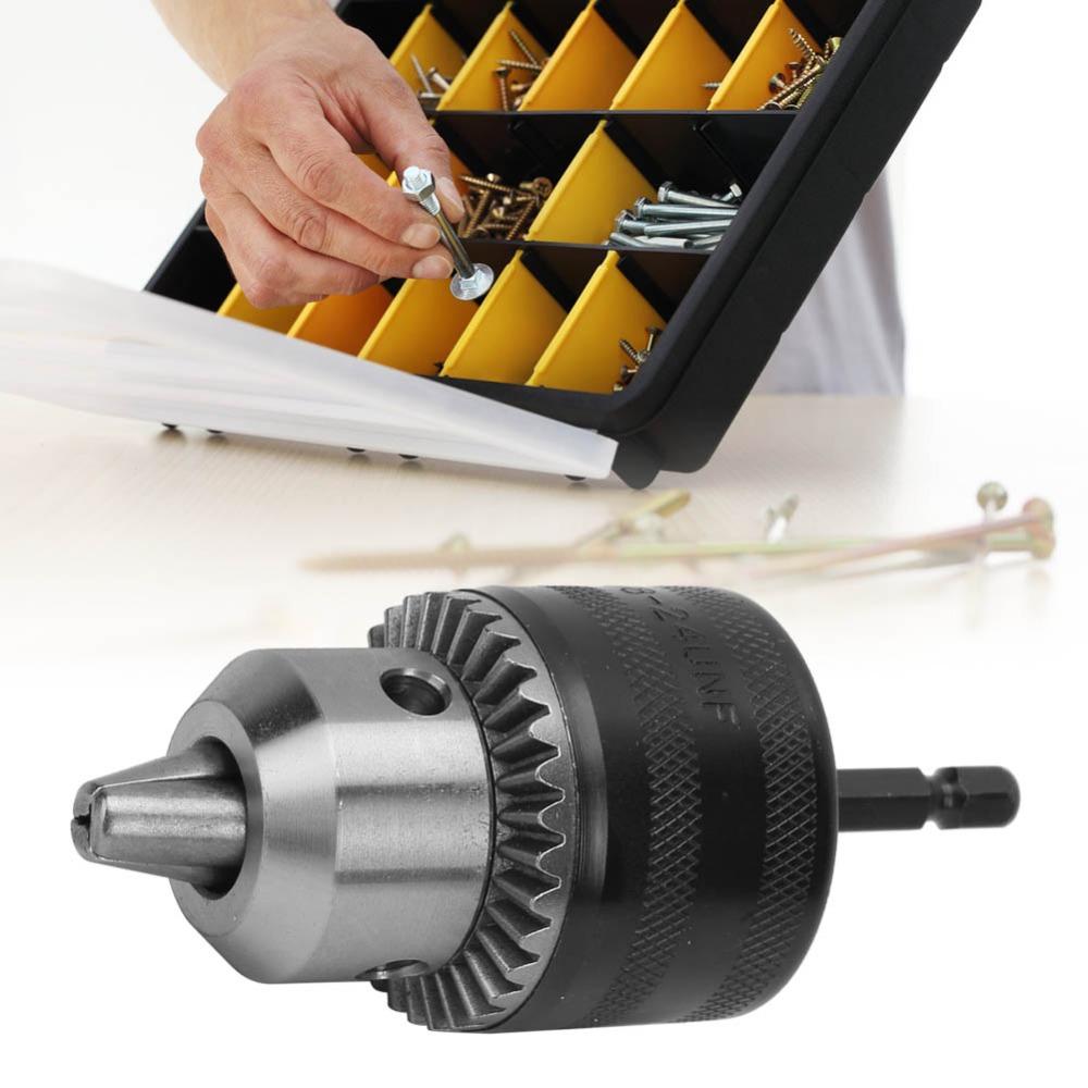 1.5-13mm Capacity Drill Chuck Tool Kit 3/8-24UNF Thread Drill Chuck Adapter For Hand Drills
