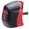 Sonic Manual Pencil Light Black and Sharpener, Half, Red, SK-802-R