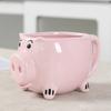 White Porcelain Ceramic Pink Piglet Coffee Cup Mug, Cartoon Animal 3D Relief Piglet Water Cup