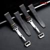 Nylonowy pasek do zegarka z żaglowego płótna 20mm 21mm 22mm dla IWC Pilot Band Wojskowy płócienny Skórzany męski bransoletka z klamrą składaną Akcesoria