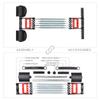 3 in 1 Federzugarm-Workout Brustexpander Multifunktionaler Fitness-Spannungsmuskeltrainer