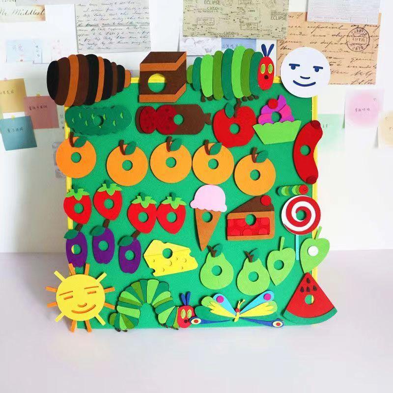 

Реквизит для выступлений «Голодная гусеница», игрушки из фетра, книги с картинками на английском языке, учебные пособия, открытые занятия, детские подарки, треугольные игрушки