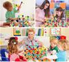 Duże klocki magnetyczne konstrukcyjne xxl układanka grube bezpieczne 84el