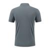 Summer Men's Solid Color Polo Shirt Short Sleeve Lapel Button Tshirts Casual Breathable Jogging Tops Cycling Suit Work Business