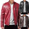 European and American men's high-quality leather jacket new PU large size leather jacket casual locomotive leather jacket jacket