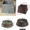 Functional Wicker Christmas Tree Skirt Festival Christmas Tree Stand Skirt Durable Tree Cover for Seasonal Decorations