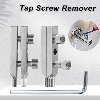 Set d'extracteurs de fil cassé pour robinets d'angle Extracteur de vis endommagée Remover Extracteur de fil de robinet d'angle universel Extracteur de vis dénudée