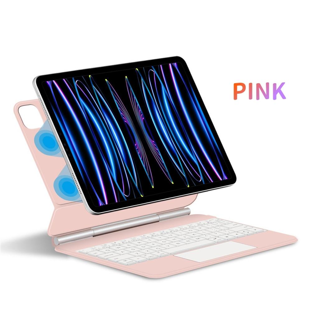 

Третье поколение Bluetooth touch iPad magic keyboard Bluetooth клавиатура защитная подставка для iPad Pro 10.9/11 12.9 дюймов 12.9 inch розовый