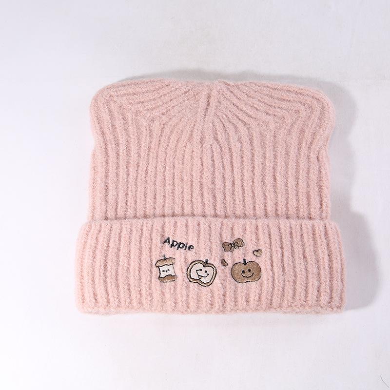 

Cute cat ears show face small autumn and winter warm ear protection knitted cold hat adjustable