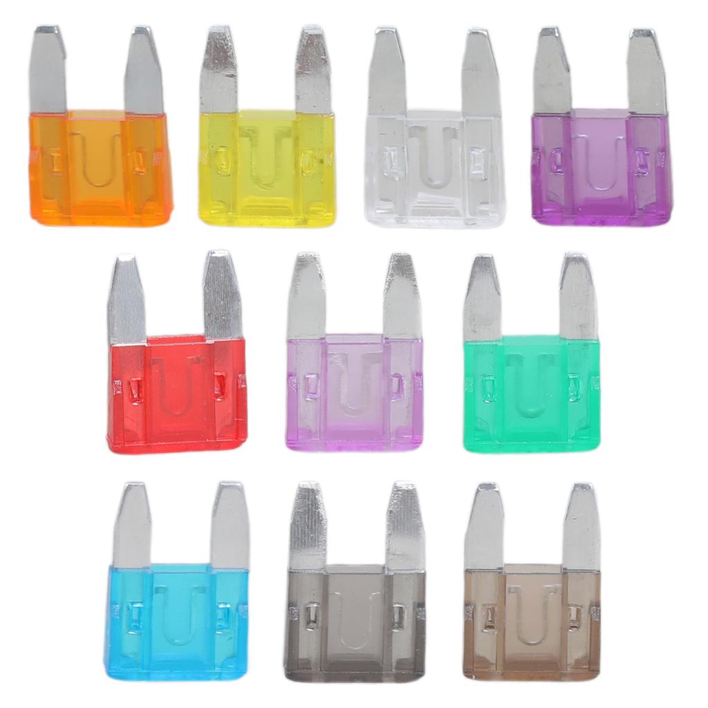 Multipurpose 120Pieces Small Fuses Assortment Set with Puller Portable Accessory for Car Truck Motorcycle SUVs