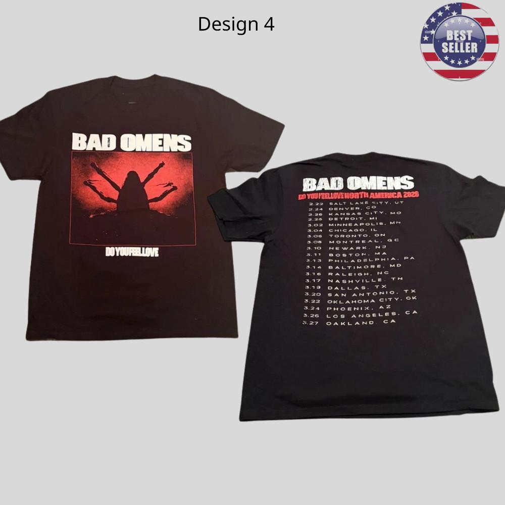 Fastship BAD OMEN Do You Feel Love 2026 North American Tour Tshirt Unisex T-Shirt M