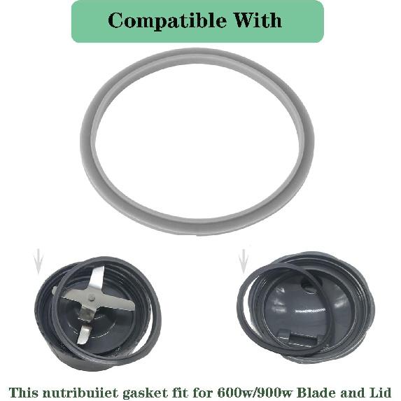 3-pack Sealing Gaskets Replacement Parts Fits for NutriBullet Blenders 600w/900w Extractor Blade