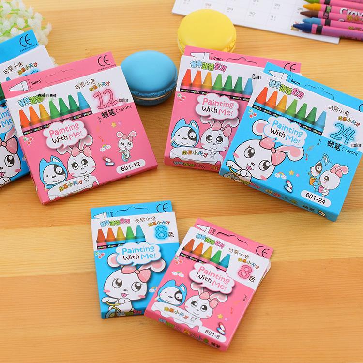 

Creative Crayons & Paintbrush Set for Elementary Students - Art Supplies & Doodling Pens 8 Colors