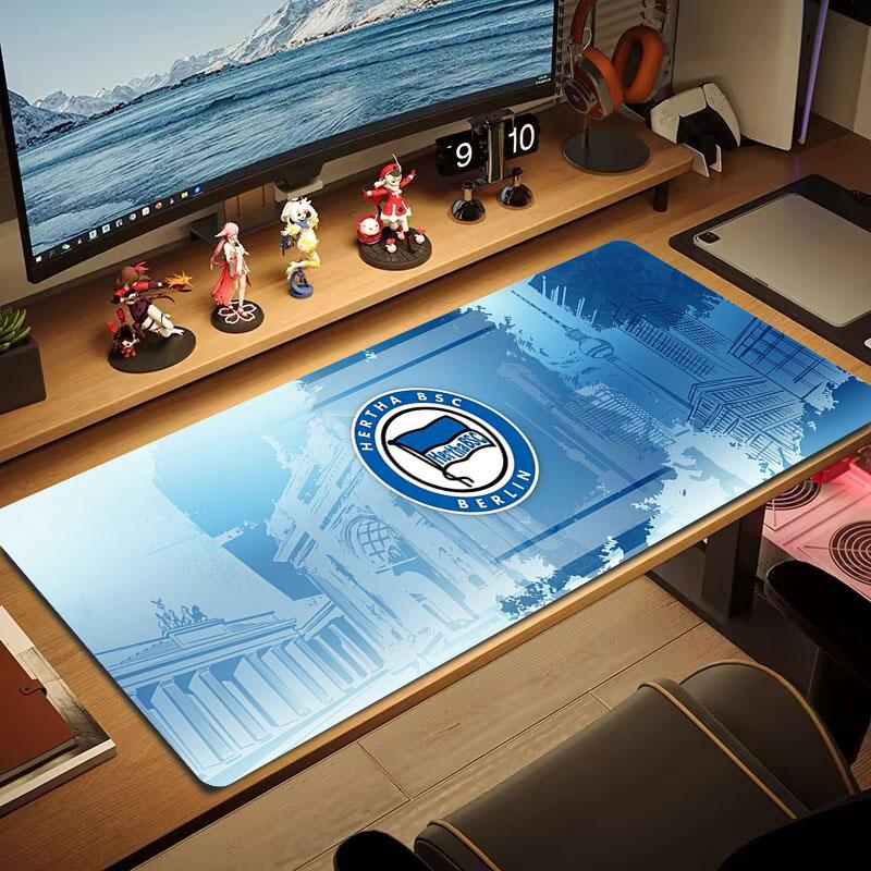 Hertha BSC Large Size Mouse Pad Large Gaming Table Cushion Non-slip Laptop Tablet Big Mousepad XXL Mat Mini PC Playmat With Lock edge