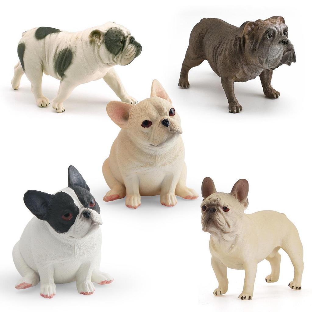 French Bulldog Simulation Model - Decorative Pet Dog Figurine Toy