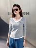 Women's Slim-Fit Two-Piece Long-Sleeve Base Top for Autumn/Winter, 2025 Versatile Design