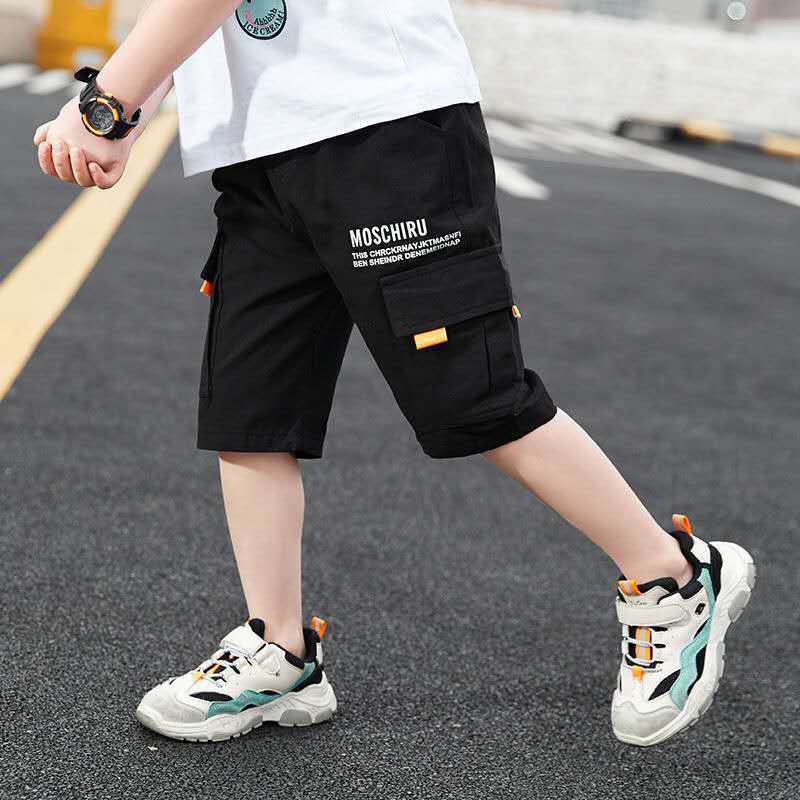 Summer Boys Pants Casual Letter Short Trousers Kids Children Comfortable Pants