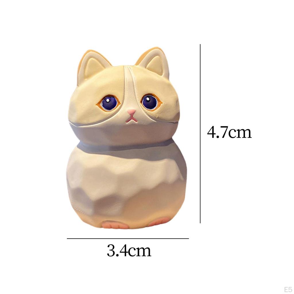 Adorable Cat Sculpture for Home Decor - Charming Feline Figurine Office or Bedroom