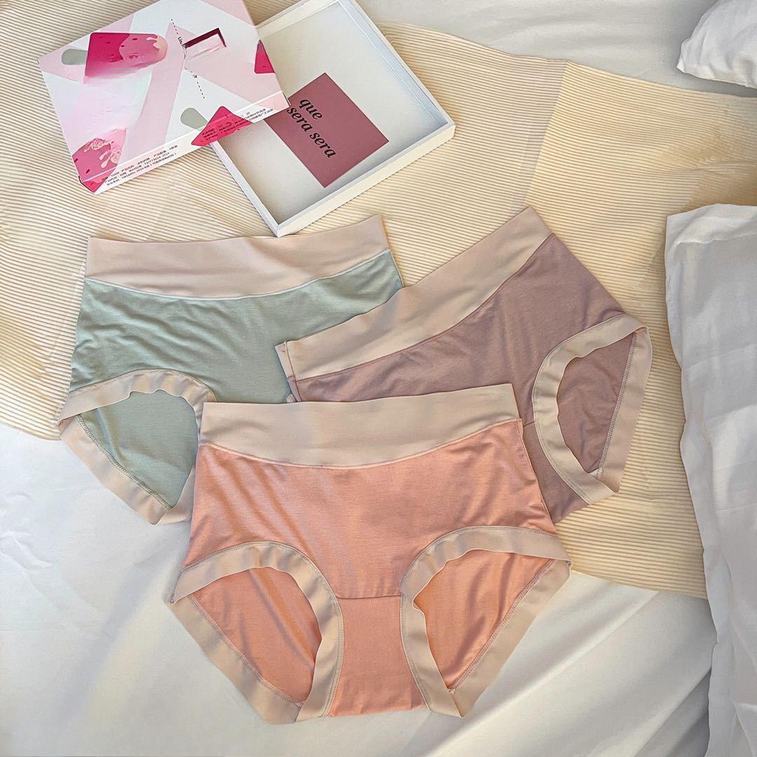 

3 шт бесшовные треугольные трусики для женщин - дизайн средней талии дышащие и удобные идеально подходят для повседневного использования L