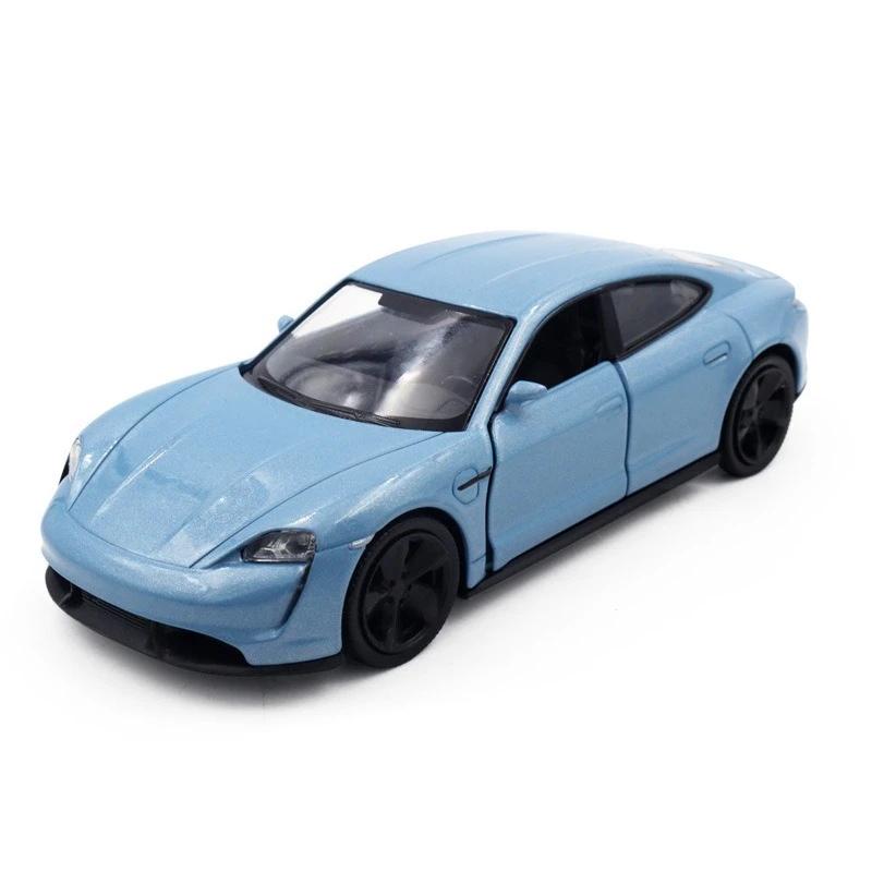 1:36 Taycan 911 Toy Car Model For Children Diecast Super Sport Miniature Pull Back Collection Gift