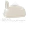 Practical Household Tissue Holder Cute Rabbit Shape Box, Decorative Plastic Facial Dispenser, Round Bunny Ear Box Cream Style Napkin Case for