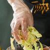 100/500 Piezas Guantes Desechables Grado Alimenticio Plástico Transparente para Restaurante Pollo Frito Pizza Guantes Vajilla de Cocina