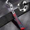 Industrial Grade Multifunctional Self-Locking Pipe Wrench Tool, Universal Pipe Wrench Plumbers Wrench Pipe Vise, Self-Adjusting