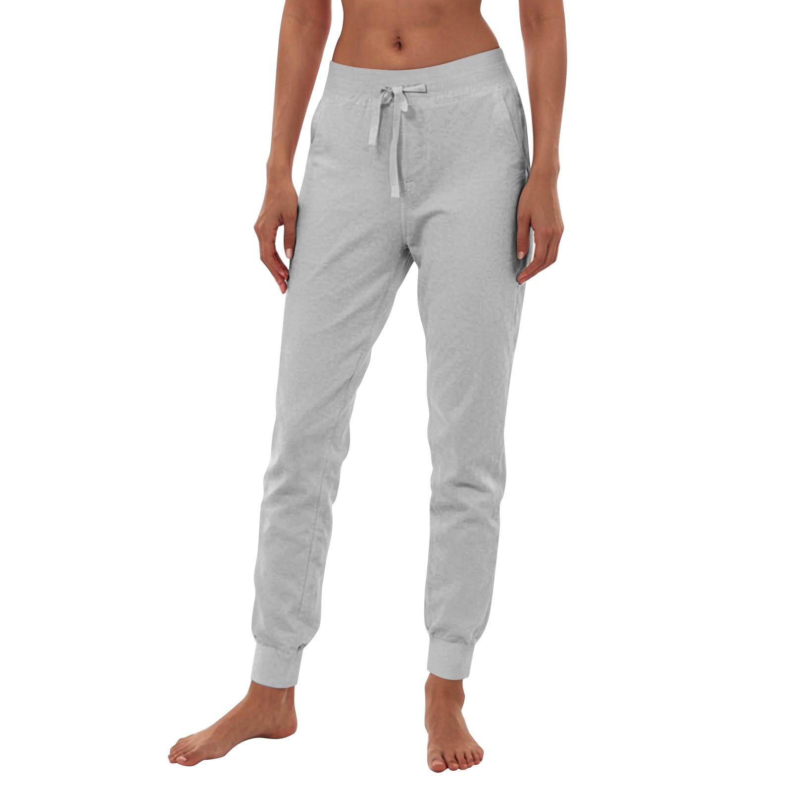 

Женские повседневные брюки для бега с карманами на кулиске, мягкие брюки, спортивные брюки M