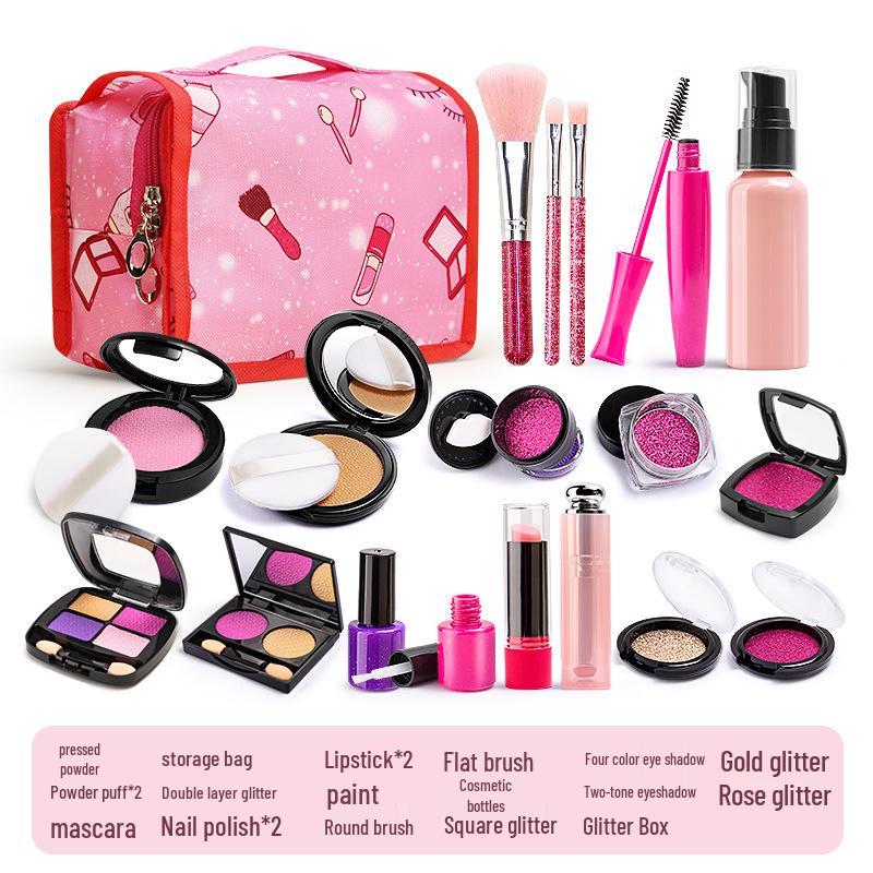 Simulation Cosmetics Toy Set: Colorless Lipstick & Nail Polish for Kids