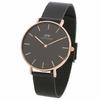 Daniel Wellington Women's and Men's Petit Ashfield 36mm Quartz Black Watch DW00100307