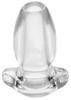 Peephole Tunnel Plug 6.6 X 4 Cm Transparent - Master Series - Plugs Tunnels