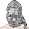 Leather Sensory Deprivation Hood With Dildo Mouth Gag  Bondage Fetish Slave Hood Eye Mask Sex Toys For Women Adult Games