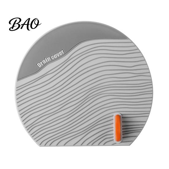 Universal Drain Cover Silicone Floor with Handle, Shower Tub Stopper, Bathroom Sewer Anti-Odor Deodorizing Mat for Kitchen Laundry Room Seal
