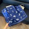 New 71 * 71cm Korean version small square scarf women's silk scarf spring and summer thin sunscreen scarf neck protection tied bag headband scarf