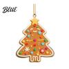 Car Rearview Mirror Accessories Gingerbread Christmas Tree Pendant, Double-sided Acrylic Hanging Ornament for Unique Interior Decorations Holiday Home